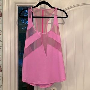 Light Pink Mesh Cutout Lululemon Tank